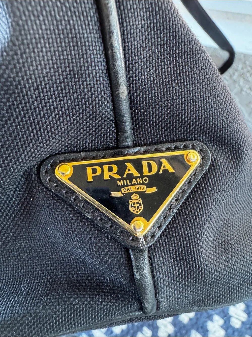 Prada Milano Jacquard Tote - Authentic